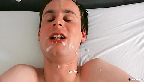 Happy Bareback Anal Fucking With A Brunette Twink