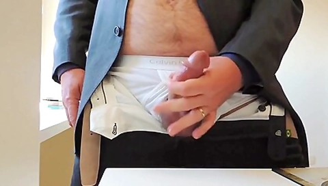 Office Masturbation And Cumshot