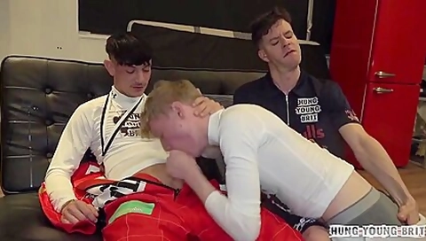 Karting Kunts Racing Chav Lads! Cute 18yo Raw Group Cum Fuck