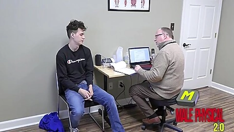 Cute Boy Having A Full Physical Exam